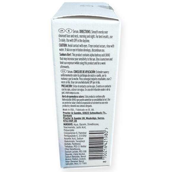 Olay Super Serum 30ml Niacinamide Collagen Peptide Vitamin C AHA NIB - Picture 4 of 6